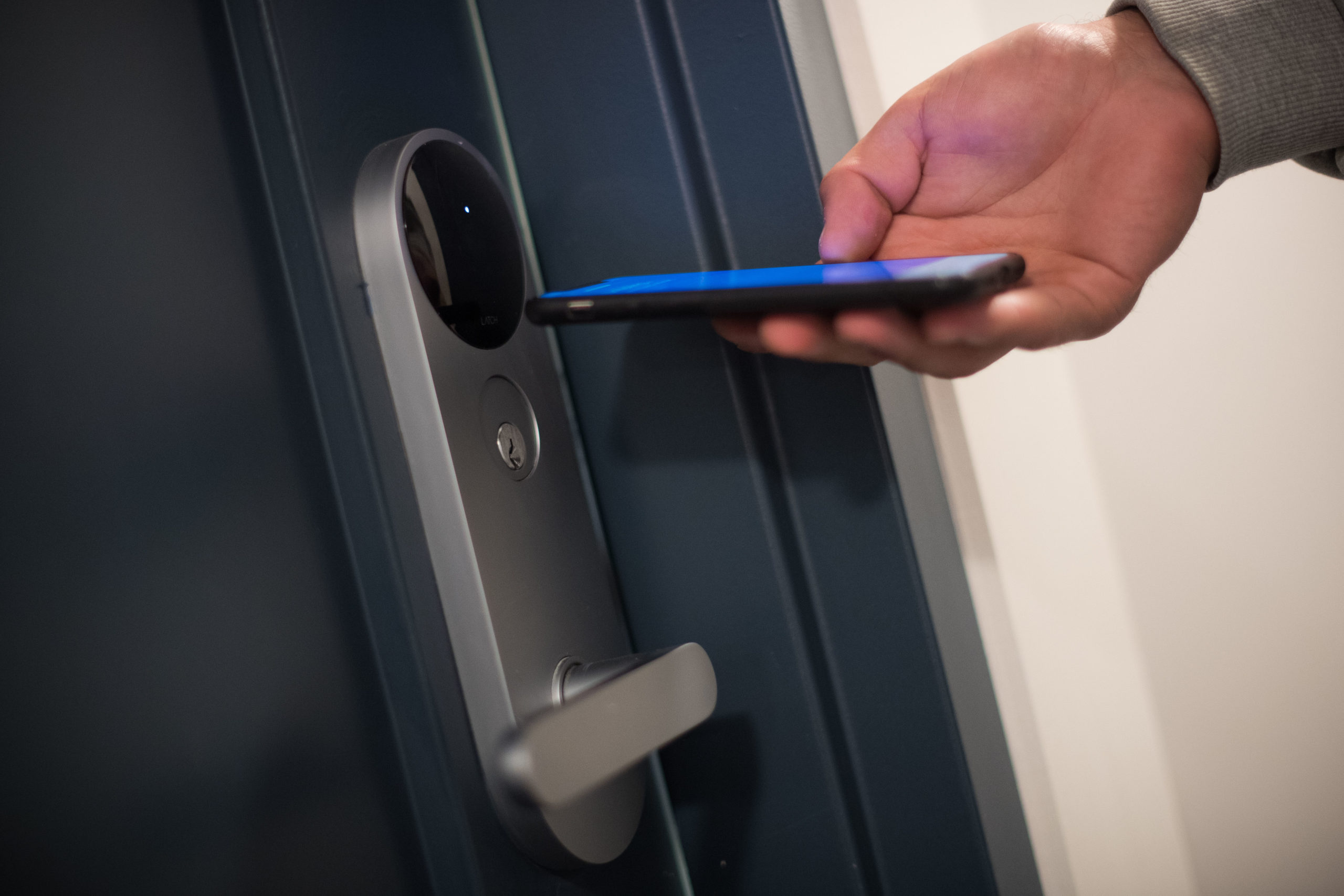 Latch smart access system for all apartment entrances at The Vitagraph Apartments in Brooklyn